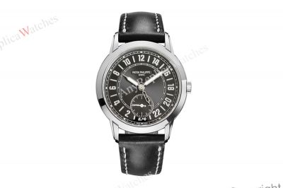 TWF Patek Philippe Complications 42mm 31-260 PS Movement Black Face/Band Watch